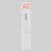 Кисть для наращивания и дизайна ногтей, скошенная, плоская, 17.5 см, 5&times;6 мм, белая