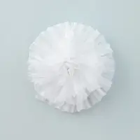 Резинка для волос бант "Школьница" двойной полосы, d-10 см, белый