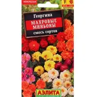 Набор Семена цветов Георгины махровая низкорослая (238760048) ВБ