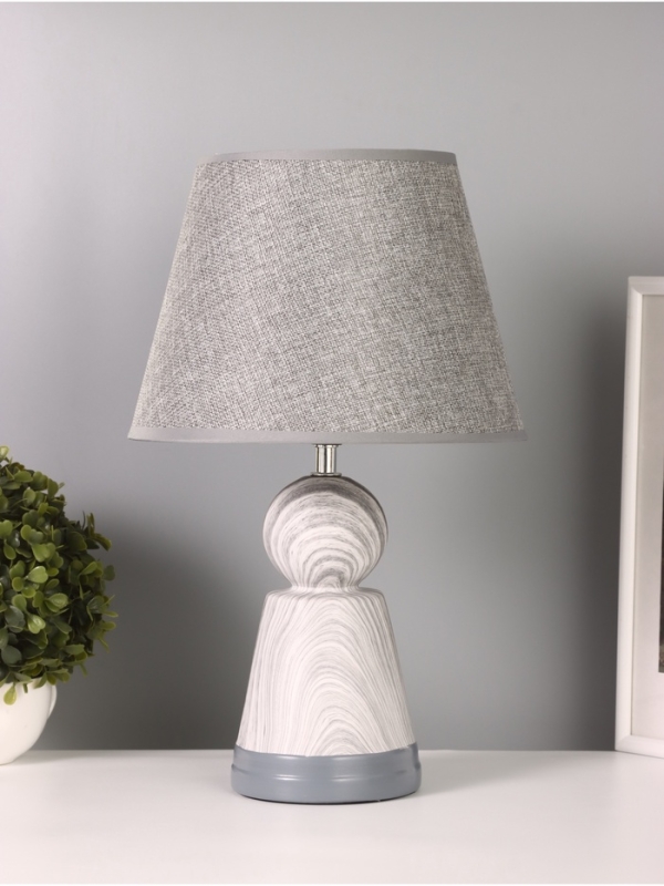 Лампа настольная "Мудрость" 1х40Вт Е27 серый 25х25х39,5см МОДЕЛЬ: