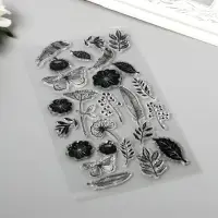 Штамп для творчества силикон "Гербарий" 20х10 см