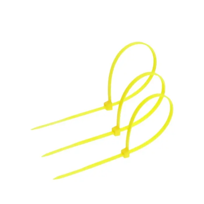 Хомут нейлоновый для стяжки, ТУНДРА, 3.6&times;200 мм, желтый, 25 шт.