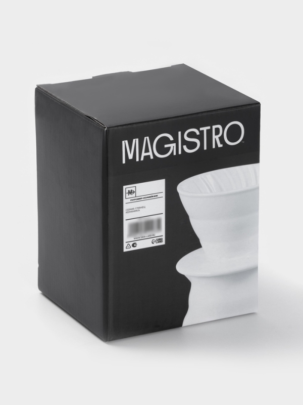 Пуровер-Кофейник "Глянец" 14,1х11,9х17,1, цвет белый