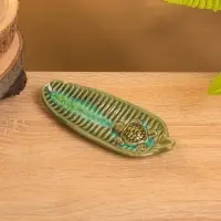 Подставка под благовония "Черепашонок на листе" керамика, цв. МИКС, 15х6х2 см