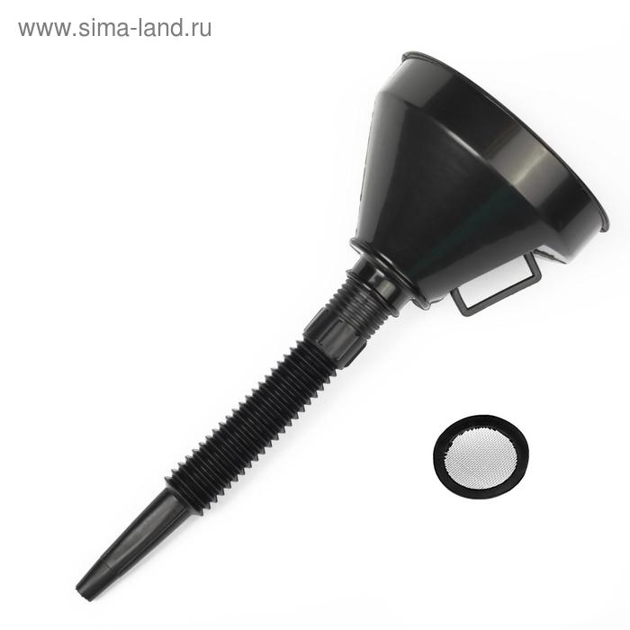 Воронка для ГСМ с сеткой, усиленная, диаметр 145 мм, высота 360 мм, съемный гибкий носик Воронка для ГСМ с сеткой, усиленная, диаметр 145 мм, высота 360 мм, съемный гибкий носик