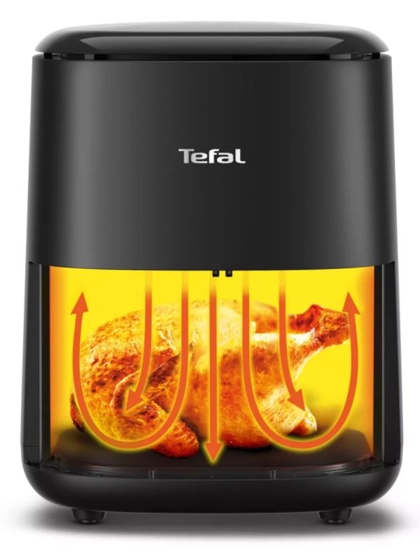 Аэрогриль Easy Fry Compact EY145810, с чашей 3 л, черный