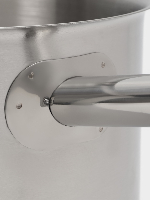 Ковш 5,1 л, d=22, h=13,5 см, с крышкой, толщина стенки 0,8 мм, индукция, две ручки