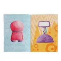 Книжка с наклейками "Роботы"