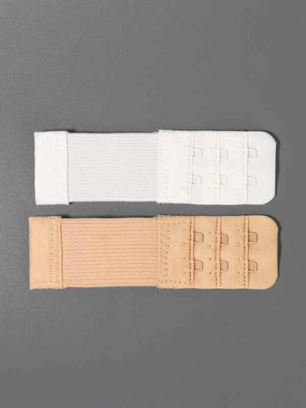 Застёжка-удлин для бюст 3ряда 2крючка с резин (наб 3шт цена за наб) нейлон 3цвета TR