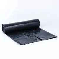 Мешки для мусора в рулоне 300 л,черные, ПВД,  толщина 80 мкм, 10 штук