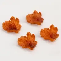 Миниатюра кукольная &laquo;Осенний лист&raquo;, набор 4 шт., размер 1 шт. &mdash; 2 &times; 2 &times; 0,5 см