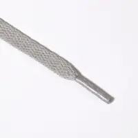 Шнурки для обуви, пара, плоские, 8 мм, 120 см, серые