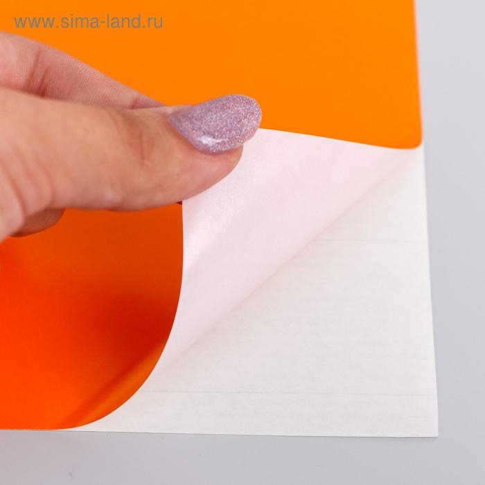 Бумага цветная самоклеящаяся, А4, 10 листов, 10 цветов, мелованная, односторонняя, в папке, 80 г/м&sup2;, Человек-паук