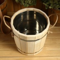 Запарник из липы, 15л, нержавеющая вставка Запарник из липы, 15л, нержавеющая вставка