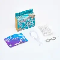 Набор для творчества &laquo;Снежинка на ёлку&raquo; из жемчужных бусин