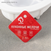 Форма для муссовых десертов и выпечки Доляна &laquo;Влюблённые сердца&raquo;, силикон, 27&times;17 см, цвет белый