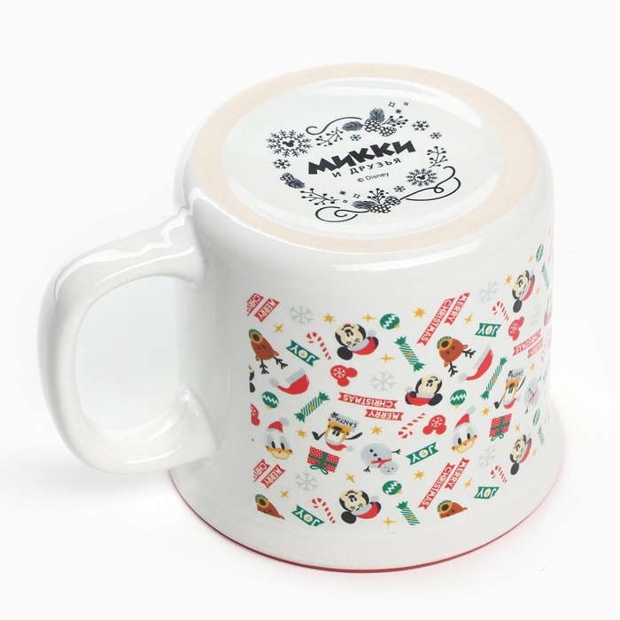 Кружка керамическая новогодняя &laquo;Merry Christmas&raquo; Микки Маус и друзья, 250 мл