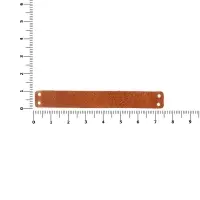 Лейбл кожаный Gimel, S, горчичный