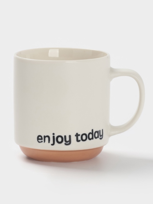 Кружка Доляна "Enjoy today" 12х9х10 см, цвет белый