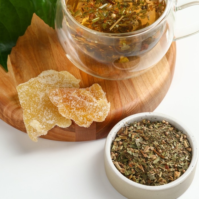 Доброе Здоровье Набор Доброе Здоровье Набор "Самой прекрасной" бальзам, цукаты имбиря 30 г, чай