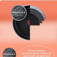 Набор посуды Ingenio Black Stone 3 предмета, Франция