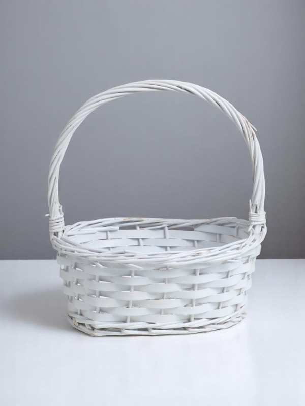 Набор корзин овальные 3 шт   L: 27х20 см, Н 11 см, Н с ручкой 29 см, дно 20х14 см.M: 23х16х10Hх25HH