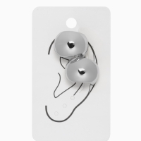 Серьги &laquo;Каффы&raquo; набор 2 шт, объёмные, цвет серебро