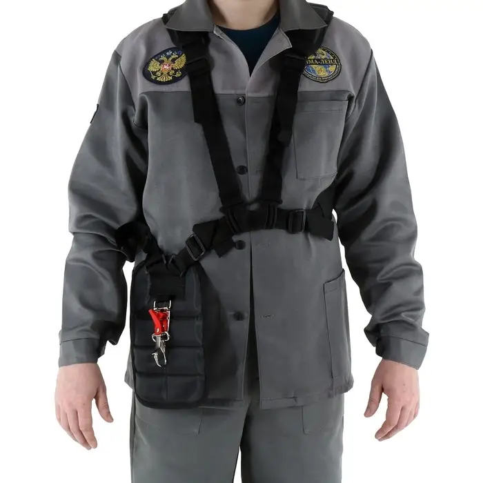 Ремень для триммера ТУНДРА, ранцевый, с защитой бедра, боковая поддержка