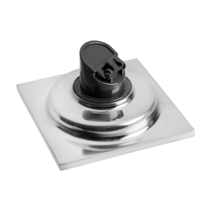 Трап ZEIN engr, 100х100 мм, вертикальный, d=40/50 мм, нержавеющая сталь, хром Трап ZEIN engr, 100х100 мм, вертикальный, d=40/50 мм, нержавеющая сталь, хром