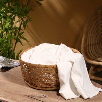 Корзина плетёная "Клоус" бамбук 36х36х14 см, светлая Корзина плетёная "Клоус" бамбук 36х36х14 см, светлая