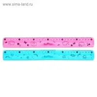 Линейка гибкая 30 см, HappyGraphix, 2 цвета