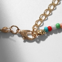 Кулон &laquo;Собачка&raquo; из воздушных шаров, бисер, разноцветный, 41см