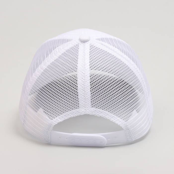 Кепка детская для девочки с сеткой, цвет белый, р-р 54