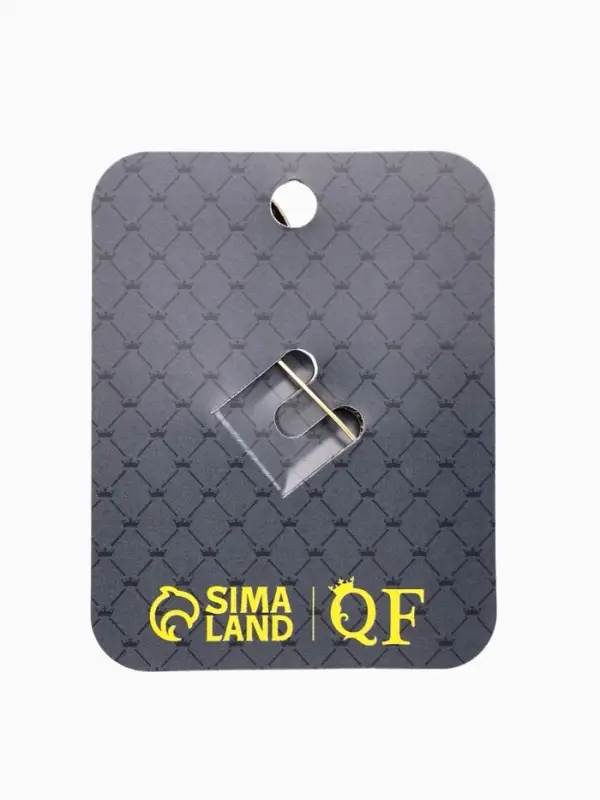 Брошь "Пчела в вишню", цветная в золоте