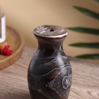 Ваза "Милена" дерево Джати, 8х8х15 см, цв. темно-коричневый
