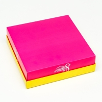 Коробка складная, "Весенняя мимоза" 20 х 20 х 6 см Коробка складная, "Весенняя мимоза" 20 х 20 х 6 см