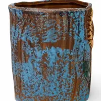 Декоративный горшок для цветов &laquo;Подсолнух&raquo;, 9&times;9&times;10 см, керамический, Greengo