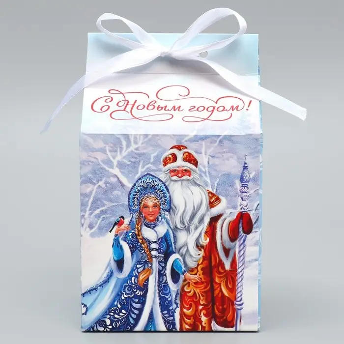Упаковка для кондитерских изделий &laquo;С Новым годом!&raquo;, 8&times;10&times;16 см