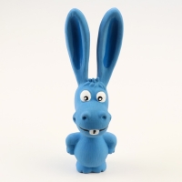 Игрушка пищащая для собак из латекса "Ослик", 17 см, голубая Игрушка пищащая для собак из латекса "Ослик", 17 см, голубая