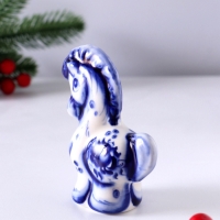 Сувенир Конь, 9х7х3,5см, гжель