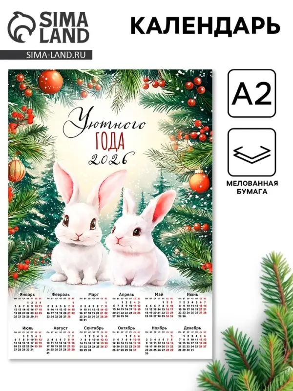 Календарь 2026 &laquo;Уютный&raquo;, А2