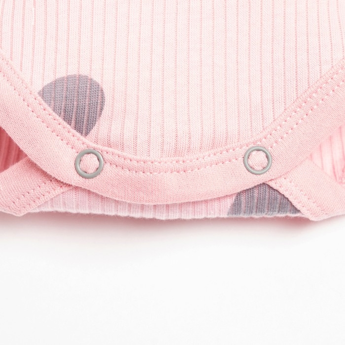 Боди Крошка Я «Сердца», рост 62-68 см, цвет розовый Боди Крошка Я «Сердца», рост 62-68 см, цвет розовый