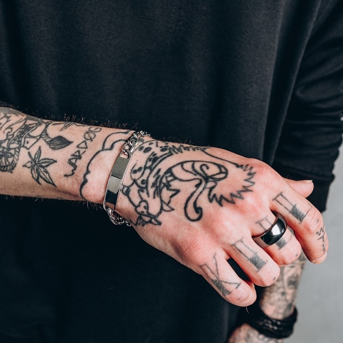 Браслет мужской «Брутал» цепь крупная, цвет серебро, 22 см Браслет мужской «Брутал» цепь крупная, цвет серебро, 22 см