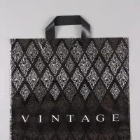 Пакет "Винтаж", полиэтиленовый с петлевой ручкой, 38 х 34 + 3 см, 70 мкм