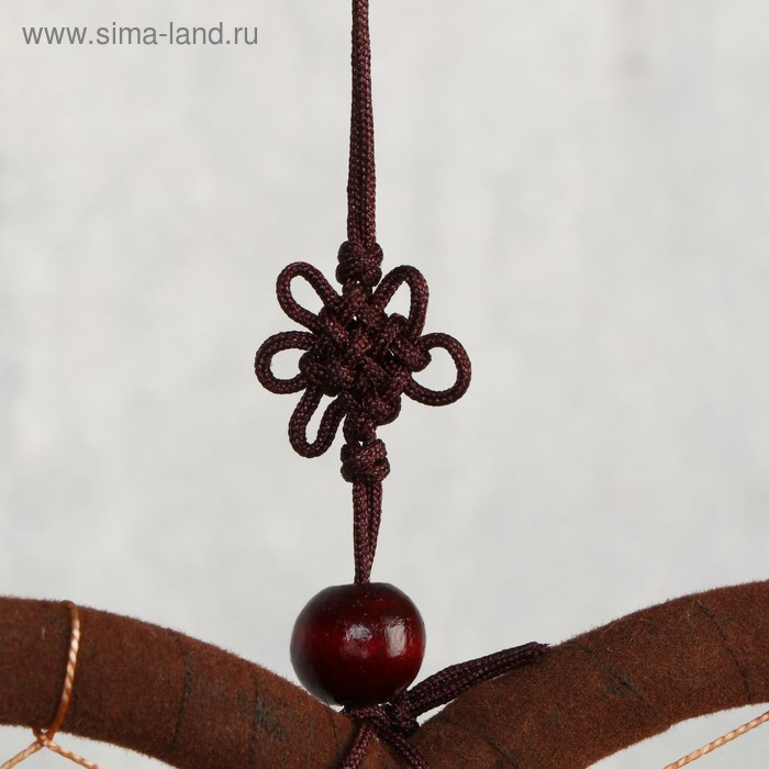 Музыка ветра металл "Сердце с сердечками" 4 трубки 5 колокольчиков d=17 см длина 65 см