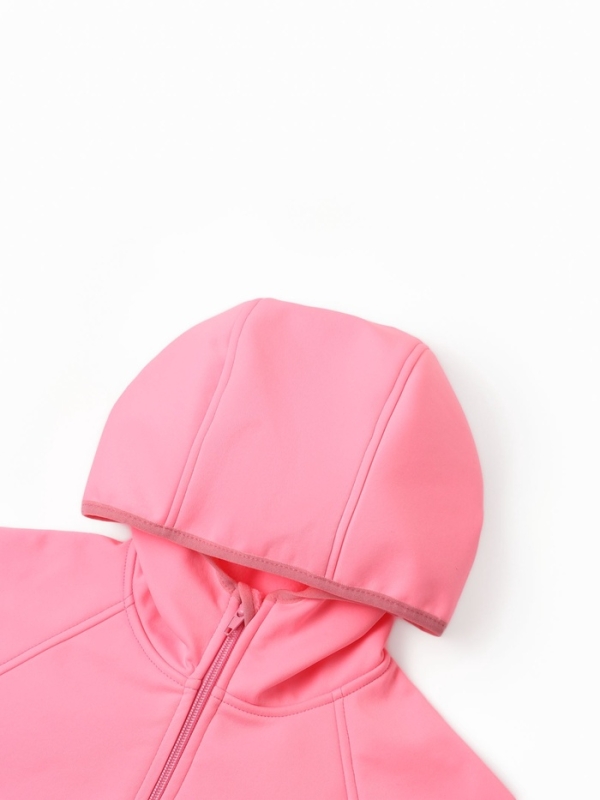 Ветровка с капюшоном для девочки MINAKU: SPACE, цвет розовый, рост 110 см