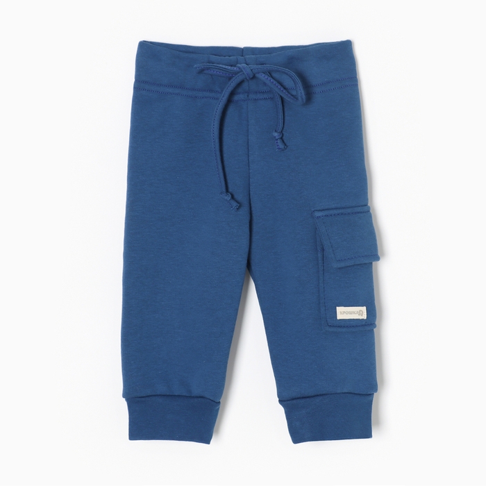 Штанишки с накладным карманом Крошка Я Blueberry  р. 68-74, синий