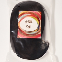 Парик искусственный, с чёлкой, имитация кожи, 30 см, цвет каштановый