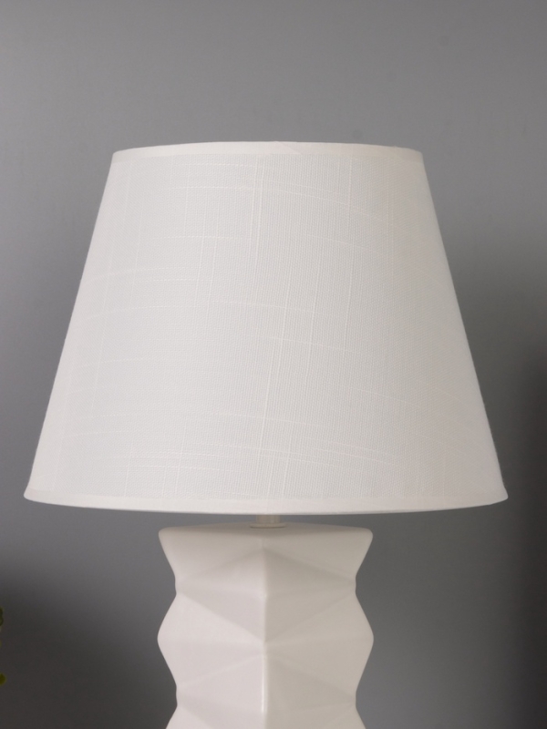 Лампа настольная "Мозайка" 40Вт Е14 белый 24х24х38см