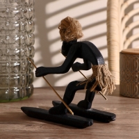 Сувенир &laquo;Абориген-лыжник&raquo;, 15 см, дерево